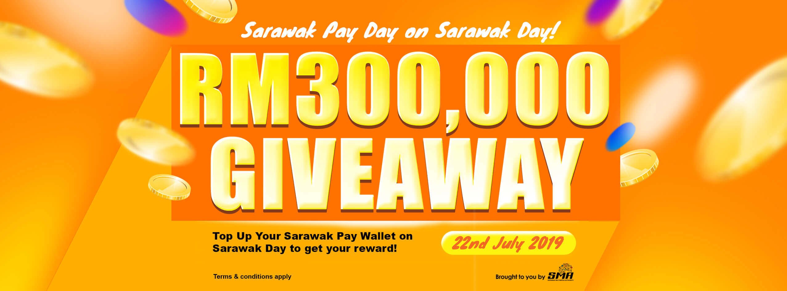 CM Abang Jo Umum RM300 000 Giveaway Untuk Pengguna Sarawak Pay 