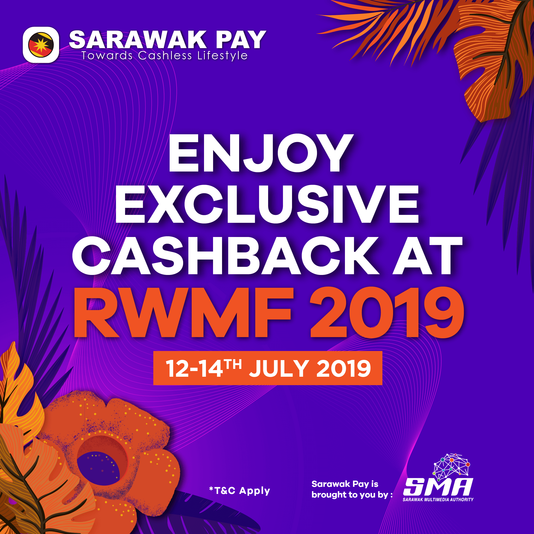 Anda Pergi Ke RWMF 2019? Rebat Eksklusif Sarawak Pay Menanti