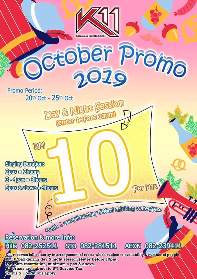 Karaoke Sampai Puas! Pusat Karaoke K11 Tawar Harga Promo RM10 Sahaja!
