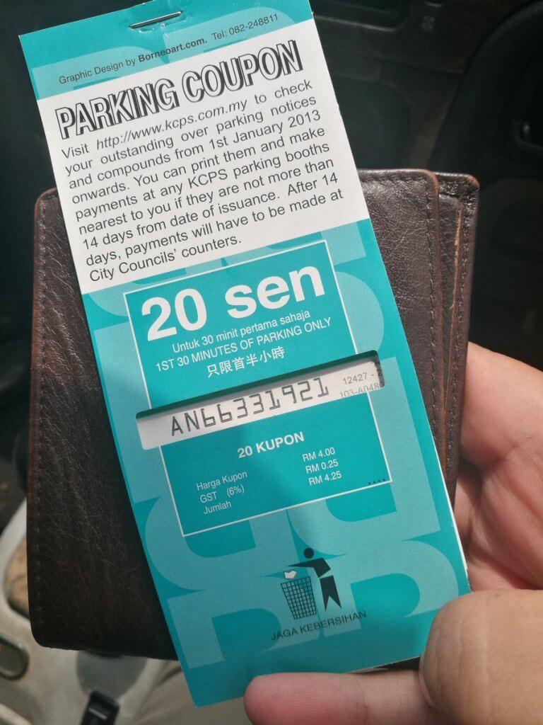 Kupon Parking di Kuching Ada 3 Warna? Ini Cara Penggunaan yang Betul