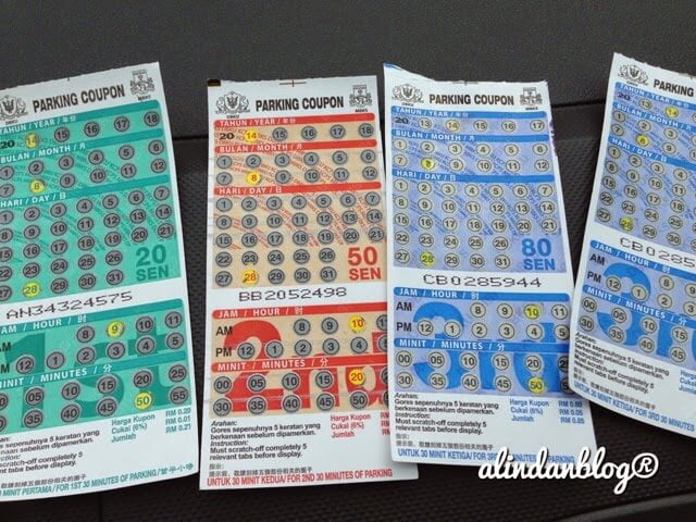 Kupon Parking di Kuching Ada 3 Warna? Ini Cara Display yang Betul