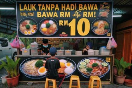 3 Port Nasi Campur Bajet, Lauk Tanpa Had Bawah RM 10 Sepinggan