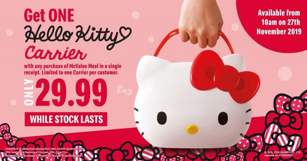 Beg Limited Edition Hello Kitty di McDonald Gemparkan Kuching dan Sibu