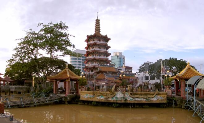 Tokong Cina Landmark Keramat Sibu, Salah Satunya Yang Terbesar di Asia Tenggara