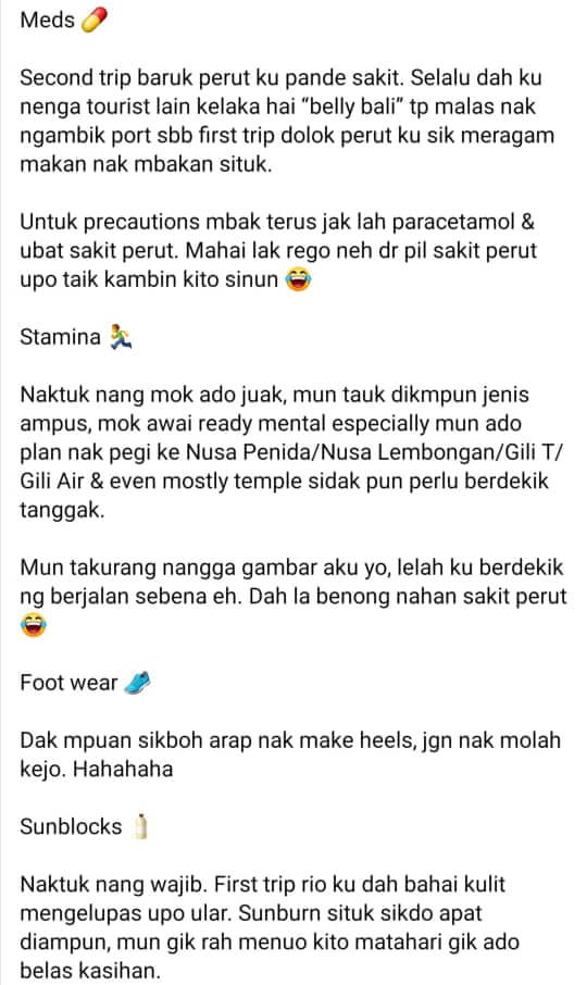 WhatsApp Image 2019 12 11 at 19.34.29 Pemuda Ini Tular Gara-Gara Guna Dialek Melayu Saratok Kongsi Pengalaman Melancong Ke Bali