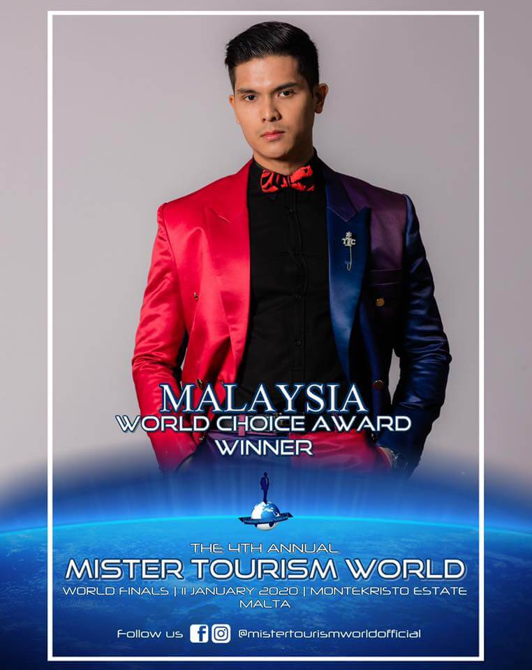 Gelaran Mister Tourism World Sah Milik Jejaka Kacukan Sabah, Daniel Hansen