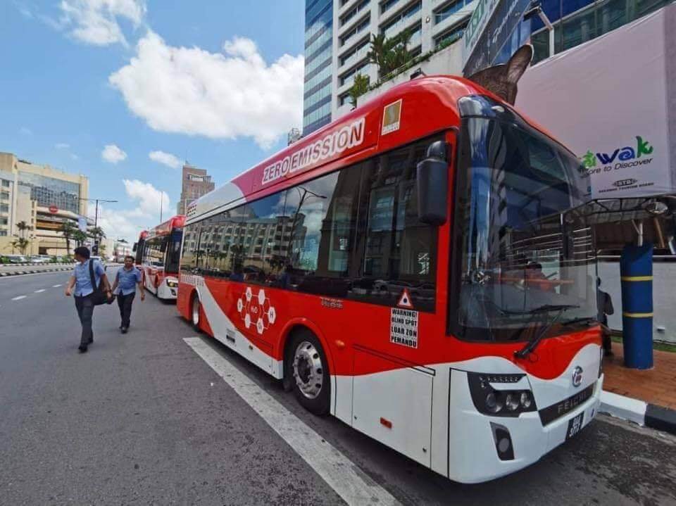 Setelah Selesai Trial, Akhirnya Bas Hidrogen Sarawak Rasmi Beroperasi Secara Percuma