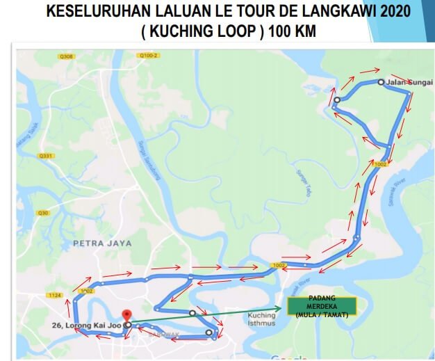 WhatsApp Image 2020 01 30 at 12.20.03 PM Berikut Adalah Laluan-Laluan Di Kuching Yang Akan Disekat Sempena Le Tour de Langkawi Ke-25