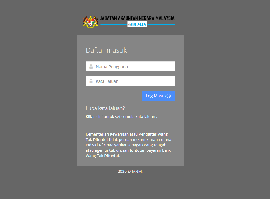 Ini Panduan Untuk Ringkas Semak Wang Tidak Dituntut Secara Atas Talian