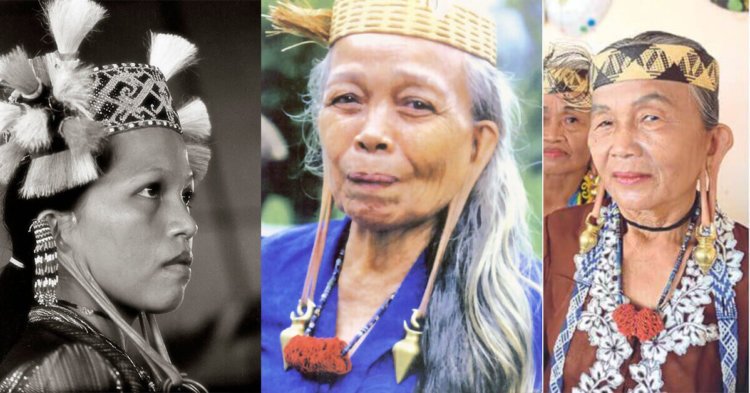 tradisi orang ulu 1 Kenali Tradisi Istimewa Telinga Panjang Orang Ulu