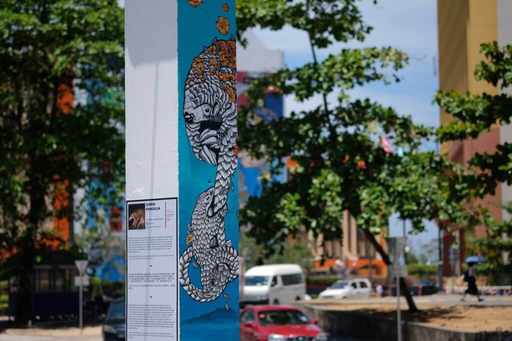Inilah Pillars Of Sabah, Tiang Mural Haiwan Eksotik Yang Instaworthy Di Kota Kinabalu
