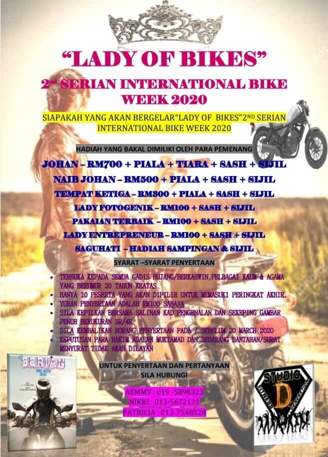 Serian International Bike Week 2020 Bakal Gegarkan Serian April Ini 9 Serian International Bike Week 2020 Bakal Gegarkan Serian April Ini