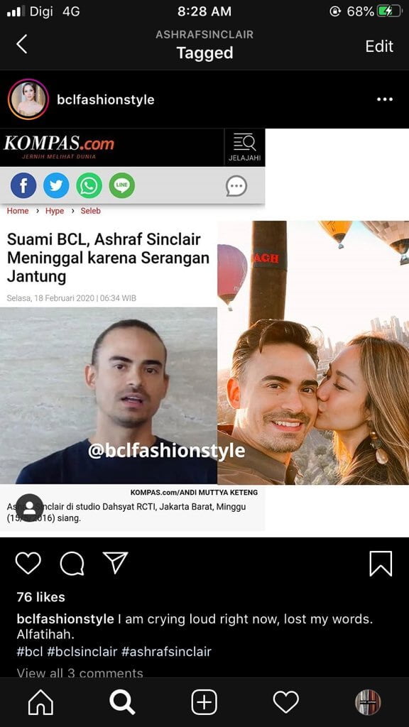 Ashraf Sinclair Meninggal Dunia Kerana Serangan Jantung