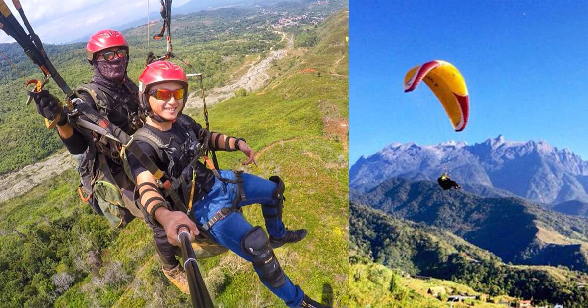 Berminat Untuk Mencuba Paragliding? Berkunjunglah Ke Ranau, Sabah