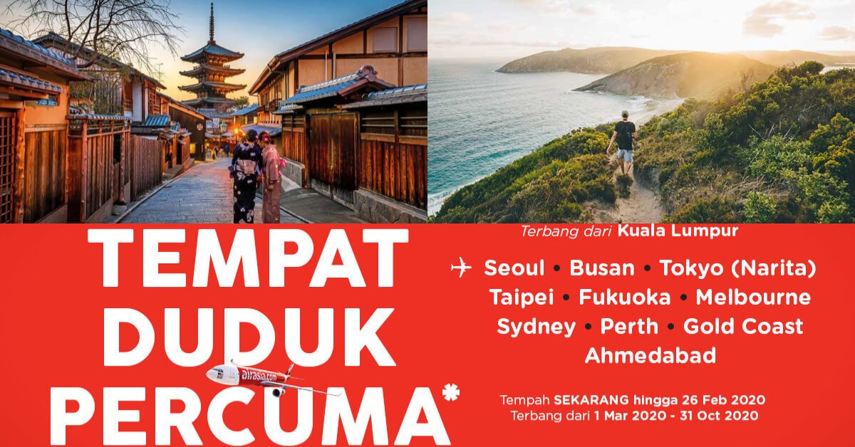 Nak Bercuti Ke Oversea? Rebut Tambang Percuma AirAsia X ...