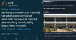 gadisdevil Minta Coronavirus Merebak Di Sabah, Gadis Devil Akhirnya Padam Akaun Twitter