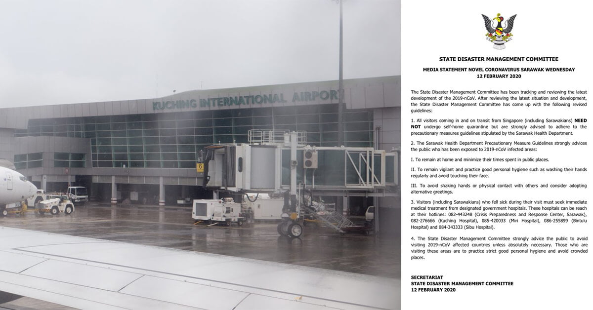 Tak Perlu Kuarantin Jika Anda Baru Balik Dari Singapura - Terkini Dari Kerajaan Sarawak