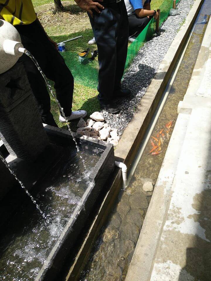 Ilham Dari Jepun, Longkang Jernih Sekolah Di Miri Ini Siap Ada Ikan Koi