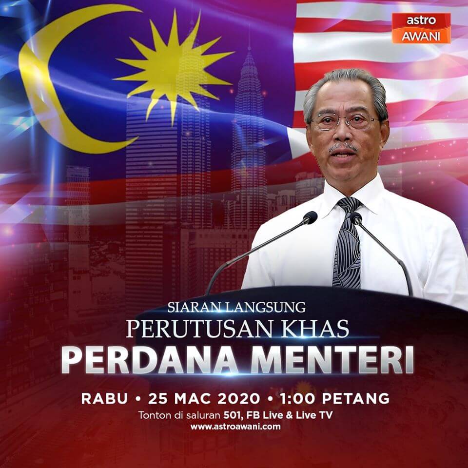 Terkini : Perintah Kawalan Pergerakan Dilanjutkan Sehingga 14 April