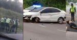 TULAR : Video Lelaki Ingkar Perintah Kawalan Pergerakan Langgar Kenderaan Polis Di Sarawak
