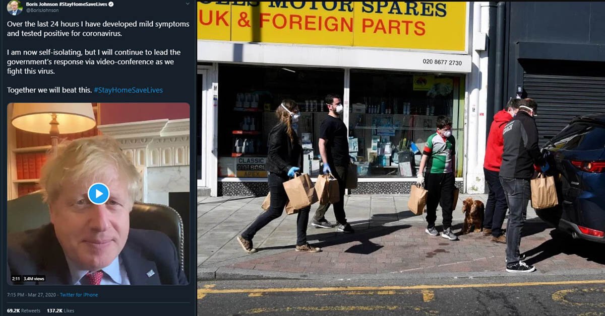 Perdana Menteri UK Sahkan Dirinya POSITIF COVID19, Kini Isolasi Diri