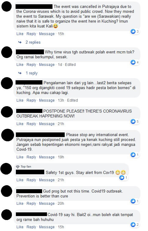 Wabak COVID-19 Diisytihar Pandemik, Netizen Desak Batal Acara Besar Di Sarawak