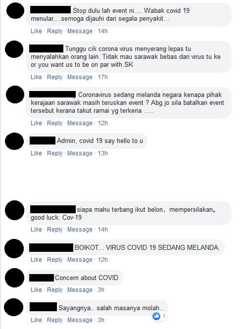Wabak COVID-19 Diisytihar Pandemik, Netizen Desak Batal Acara Besar Di Sarawak
