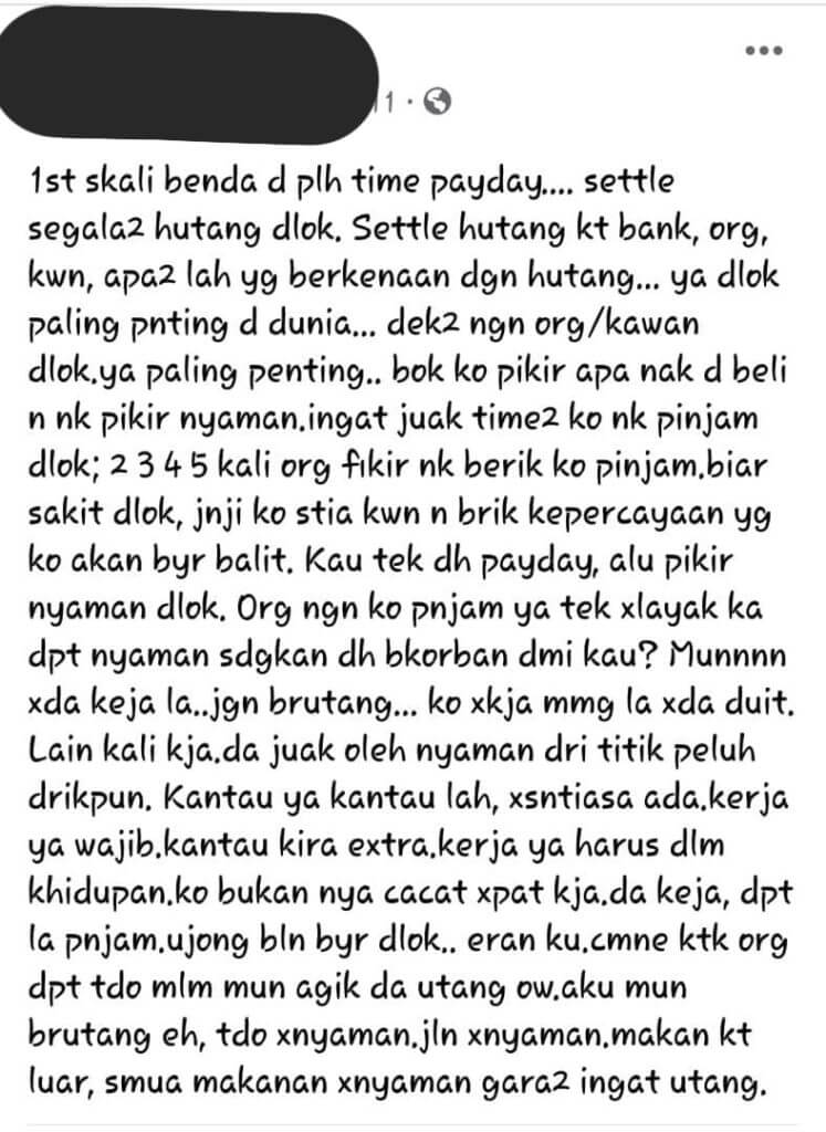 Demam PKP Timbulkan Kemarahan Pemiutang Terhadap Penghutang Yang Tak Reti Bayar Balik