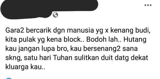 Demam PKP Timbulkan Kemarahan Pemiutang Terhadap Penghutang Yang Tak Reti Bayar Balik