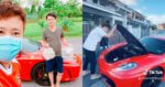 delivery Pemilik Restoran Tarik Perhatian Guna Ferrari Buat 'Delivery' Makanan Di Kuching
