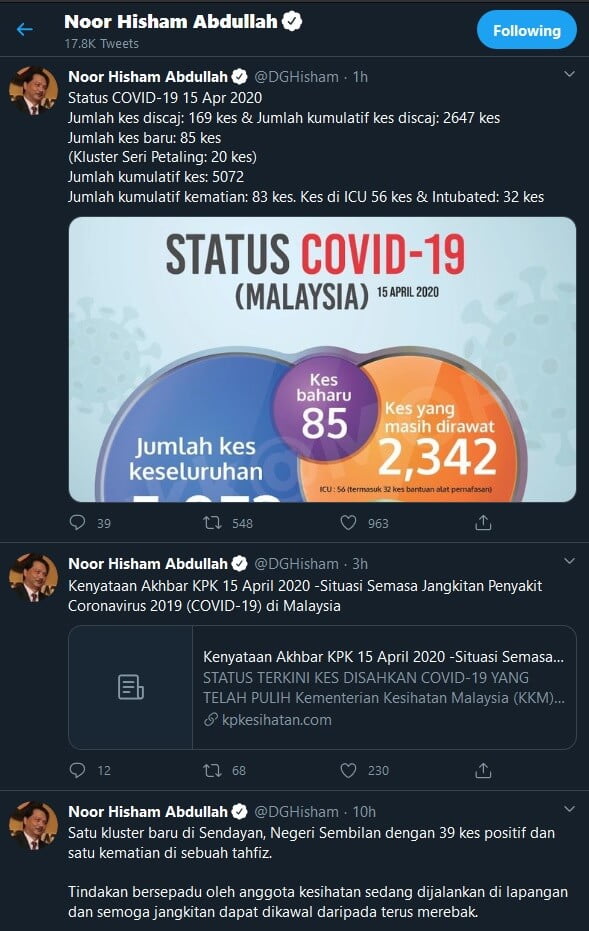 DG Hisham Dilapor Antara 'Wajah Paling Dipercayai' Di Dunia