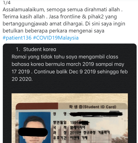 Patient 136 Kembali Lagi, Kali Ini Tampil Dengan Penjelasan Yang 'Memanaskan' Netizen