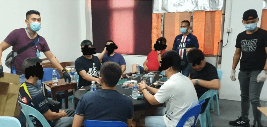 Sibuk Berjudi Semasa PKP, 8 Orang Lagi Dicekup Polis Di Sibu