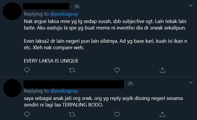 'Sarawak' Trending Lagi Di Twitter, Kali Ini Gaduh Gara-Gara Ranking Laksa Pula 12 'Sarawak' Trending Lagi Di Twitter, Kali Ini Gaduh Gara-Gara Ranking Laksa Pula