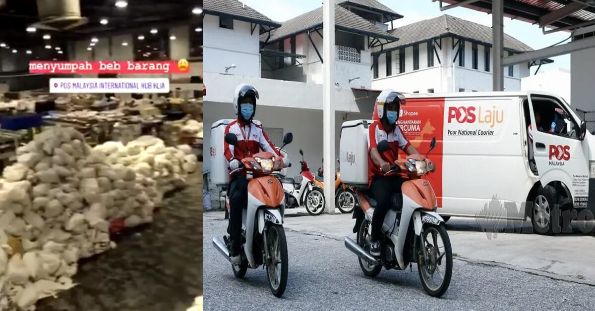 "Harap Semua Bersabar," POS Malaysia Dedahkan Video Parcel Bertimbun Di KLIA