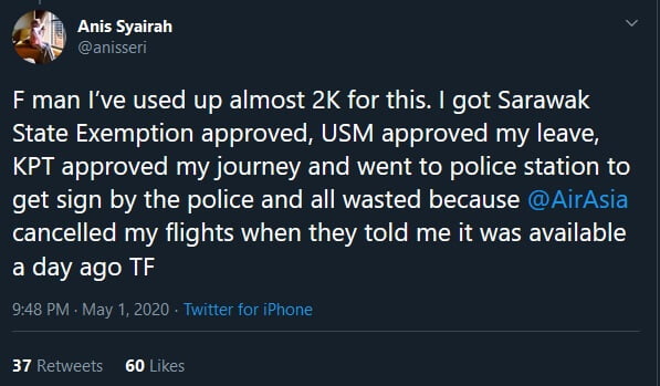 Batal Tak Sampai 24 Jam Lepas Beli, Gadis Ini Dakwa Tiket AirAsia 'Scam'