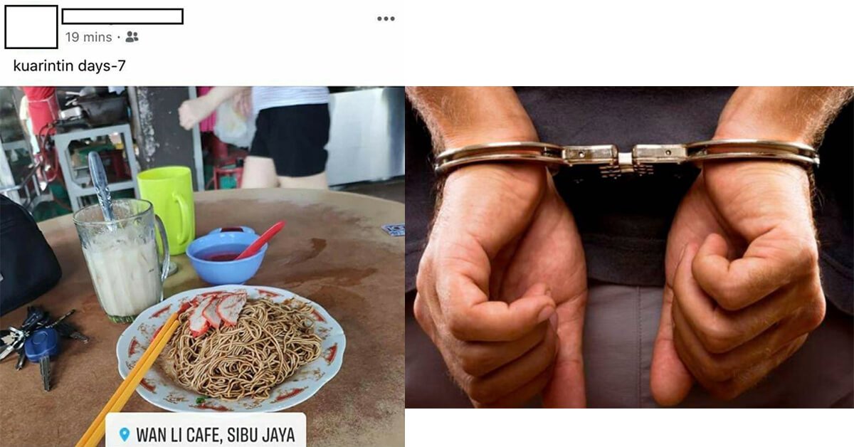 Lelaki Ingkar Kuarantin Untuk Makan Mee Kampua Serah Diri Kepada Pihak Berkuasa