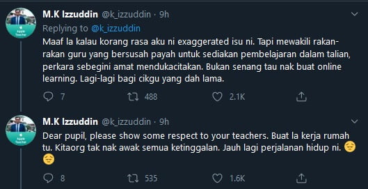 Warga Pendidik Kecewa Pelajar Sengaja 'Left Group' Tugasan Semasa PKP