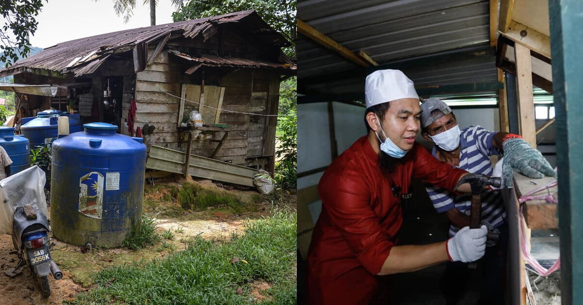 BeFunky collage157 Tinggal Di Pondok Selama 30 Tahun, Ustaz Ebit Lew Bantu Keluarga Susah Di Sabah