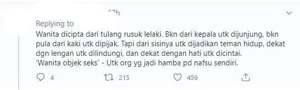 "Wanita Objek Seks," Perkongsian Lelaki Ini Dalam Twitter Mengundang Kecaman Netizen