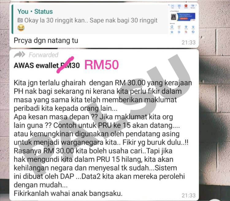 Kerajaan Umum Kredit E-Wallet RM50, Dipadankan Dengan Baucer Diskaun RM50