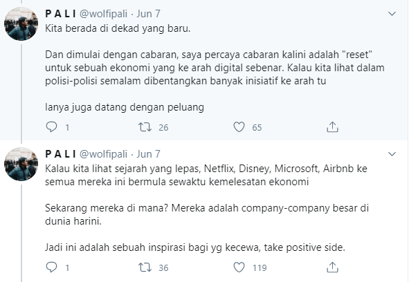 Lelaki Ini Kongsi Kesan Ekonomi Selepas Berakhirnya Moratorium