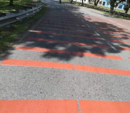 Kecoh Kemunculan 'Garisan Merah' Di Jambatan Satok, Ini Sebab Garisan Ini Dibuat