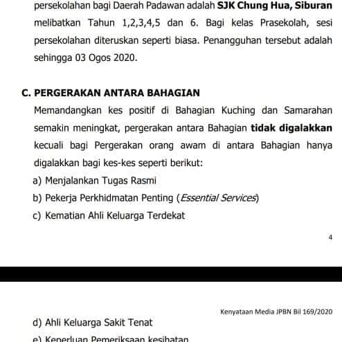 TERKINI : Kerajaan Putuskan Untuk Kekatkan SOP Susulan Kes Positif Yang Meningkat Naik