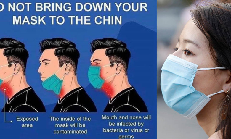 "Antara Guna Secara Betul Atau Tanggal Sepenuhnya," KKM Kongsi Cara Pemakaian Topeng Muka Dengan Betul