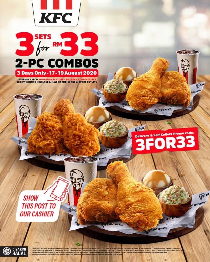 KFC Tawar 3 Set Kombo Untuk RM 33 Sahaja, Ini 9 Senarai ...