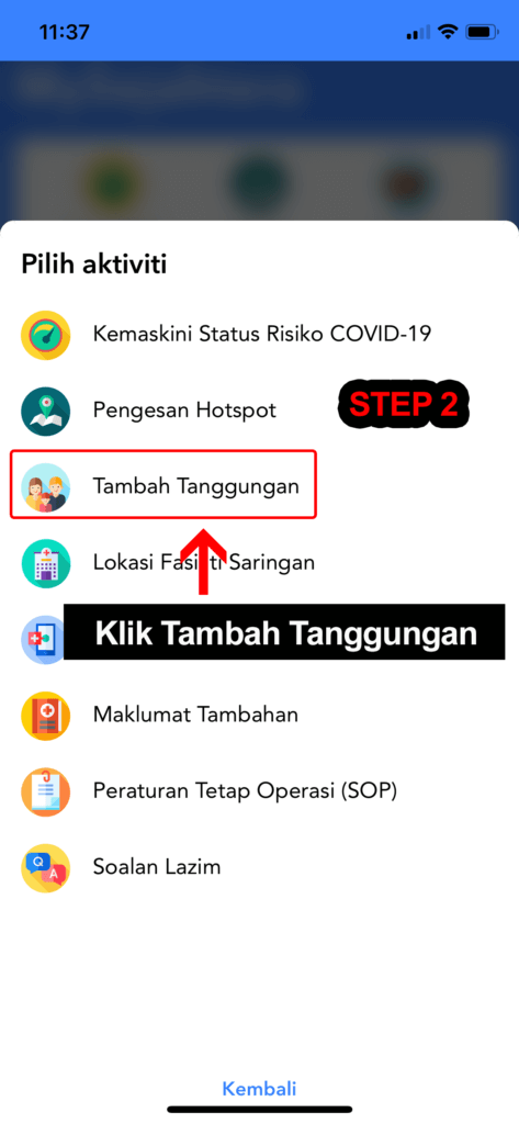 Ini Panduan Ringkas Masukkan Nama Tanggungan Dalam Aplikasi MySejahtera