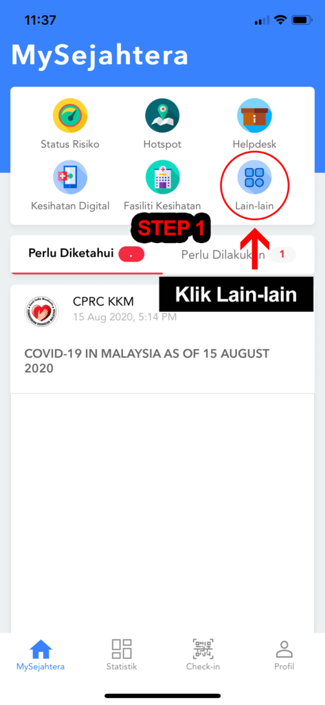 Ini Panduan Ringkas Masukkan Nama Tanggungan Dalam Aplikasi MySejahtera