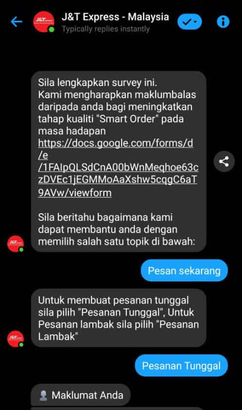 Ini Adalah Cara Guna J&T SMART ORDER Untuk Mengirim Barang
