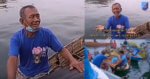 BeFunky collage427 Gigih Dayung Perahu Ke Tengah Laut, Pakcik Bajau Ini Terpaksa Kejar Polis Marin Rayu Bantuan Makanan